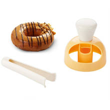 Molde de rosquilla DIY, herramientas de decoración de pasteles, cortador de pan de postres de plástico, suministros de cocina para hornear, 1 ud. 2024 - compra barato