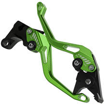 For Kawasaki Z125 Z250 Z300 Z650 Z750 Z800 Z900 Z1000 Versys Vulan 650/1000  5D Short Green Clutch Brake Levers Adjustable CNC 2024 - buy cheap