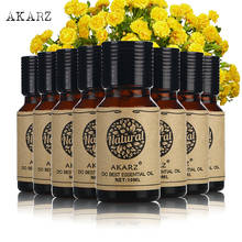 AKARZ Value Meals Lemon Grass Lotus Basil Peppermint Geranium Eucalyptus Bergamot Myrrh Essential Oils 10ml*8 2024 - buy cheap