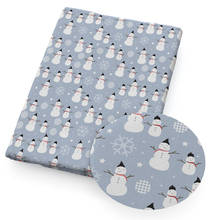 David accessories 50*145cm Christmas Snowman 100% Cotton Fabric Tissue Kids Bedding Home textile Sewing Cloth Quilting,c11608 2024 - buy cheap