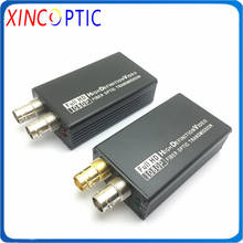 Mini conversor hdsdi para fibra, conversor de 1ch para frente, com ttotalmente e loopout, sm sx bidi lc sfp, mini transceptor de fibra óptica 2024 - compre barato