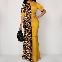 African Dress For Women 2020 Casual Plus Size Slim Patchwork Color Maxi Dresses Elegant Sexy Long Dress 5XL 4XL Africa Clothing 2024 - buy cheap