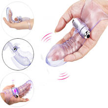 G-Spot Vibrator Finger Sleeve Massager Clit Stimulate Flirting Sex Toys For Women Female Masturbator Adult Products 2024 - buy cheap