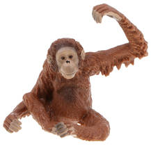 Simulation Red Orangutan Model Figure Kids Toy Home Decor Collectible 2024 - buy cheap