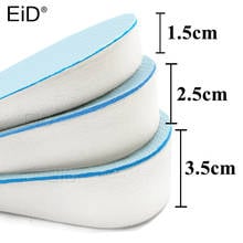 EiD 1.5-3.5 cm High-Elastic Increase height Insoles breathable sport sole pad EVA material height increase insoles for men women 2024 - buy cheap