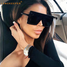 Vintage Big Square Sunglasses Women Brand Designer Oversized Sun Glasses Female Fashion Retro Black Eyewear oculos feminino 2024 - buy cheap