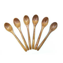 Cucharas de madera para pastel y postre, cubiertos japoneses, cuchara de madera para miel, café, té, cucharas para bebés y niños, accesorios de cocina, 6/10/12 Uds. 2024 - compra barato