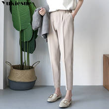 2019 New Winter Autumn Pants High Waist Women's Pencil Pants Casual Solid Harem Pants Female Warm Female Long Trousers Hot Sale 2024 - buy cheap