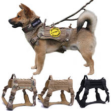 Military Tactical Dog Harness German Shepherd Pet Dog Vest With Handle Nylon Bungee Dog Leash Harness For Small Large Dogs Puppy 2024 - buy cheap