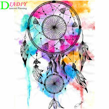 5D DIY full square diamond painting dream wind chime dream catcher home decoration rhinestone embroidery mosaic art picture kit 2024 - buy cheap