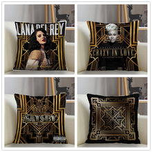 Musife Custom great gatsby music Pillowcase Home Decoration 45*45cm Zipper Square Pillowcase Throw Pillow Cover Drop Shipping 2024 - buy cheap