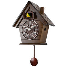 Living Room Pendulum Clock Wall Bell Garden Wood Cuckoo Clock Mechanism Bird Swing Wall Clock Modern Design 3d Rustic Home Decor 2024 - buy cheap