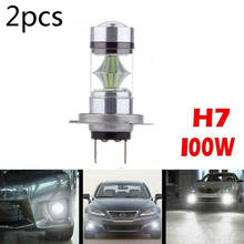 2*H7 100W Super Bright LED Fog Tail Driving Car Head Light Bulb White Lamp 8000K 2024 - buy cheap