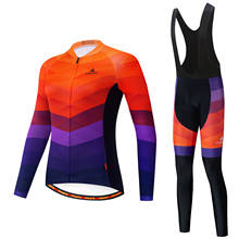 Ropa de secado rápido para bicicleta de montaña, conjunto de jersey y babero para mujer, vestido de moda para deportes al aire libre, ropa de ciclismo para mujer 2021 2024 - compra barato