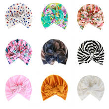 Cute Baby Hat Indian Turban Beanies Floral Caps Head Wraps Bowknot Hats newborn props 2024 - buy cheap