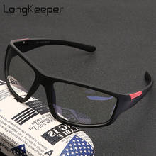 LongKeeper-gafas antiluz azul para hombre, lentes clásicas con bloqueo de luz azul para videojuegos, para ordenador, Retro, deportivas, negras 2024 - compra barato