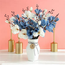 Ramo de flores artificiales de una seda, 20 cabezas de gladiolo para boda, decoración Floral para el hogar 2024 - compra barato