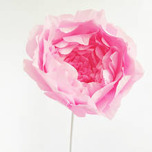 Giant Peony Head Paper Flower Diy Home Wedding Party Decoration Background Wall Photography Stage PVC Flower Pole Crafts 2024 - buy cheap