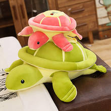 Almohada de peluche con forma de tortuga para niñas, juguetes muñeca bebé de 35cm-80cm, bonito regalo de Navidad para chicas 2024 - compra barato