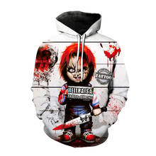 Chucky 3d Printed Hoodie Horror Movie Kids Pullovers Hooded Sweatshirt Men Women Fashion Streetwear Hoodies Boy Girl Clothes Top 2024 - buy cheap