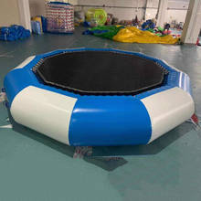 Trampolim inflável para ginástica, cama de pvc pular, trampolim, pula de água, flutuante, parque aquático 2024 - compre barato