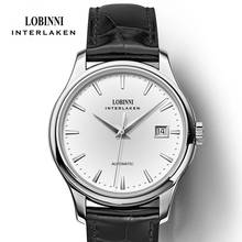 Lobinni relógio masculino de pulso, automático de aço inoxidável à prova d'água de luxo executivo esportivo mecânico de marca para homens 2024 - compre barato