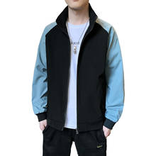 MANTLCONX Молодежная трендовая мужская куртка корейская мода Пэчворк Повседневная куртка пальто мужская одежда 2021 весна осень куртка мужская 2024 - купить недорого