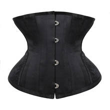 Corpete gótico steampunk para mulheres, espartilho modelador de cintura, cinta para modelagem, torso curto, ampulheta 2024 - compre barato