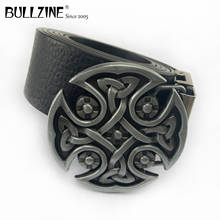 Bullzine zinc alloy retro CELTIC CROSS belt buckle Free PU belt  jeans gift belt buckle FP-02917 drop shipping 2024 - buy cheap