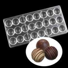 Molde de chocolate de esfera lisa, herramientas de decoración de tartas de policarbonato, de Media bola para repostería y repostería 2024 - compra barato