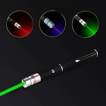 3pcs Tri-color Laser Sight Pointer 5MW Red Blue Green Dot Pointer Pen Powerful Meter 405Nm 530Nm 650Nm First Aid Beam Light 2024 - buy cheap