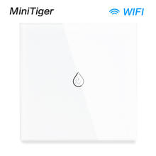 Minitiger-interruptor de parede inteligente wi-fi, painel de vidro, controle remoto por aplicativo tuya, smart life, com amazon, alexa, google home, ue/ru/eua