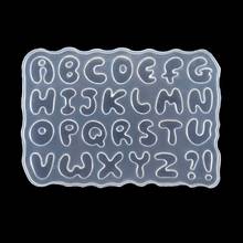 Cartoon Letters Epoxy Resin Casting Mold Alphabet Keychain Pendant Alphabet UV Resin Silicone Mold Jewelry Making Tools 2024 - buy cheap