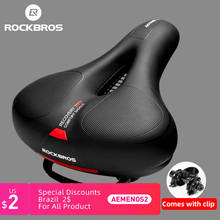 ROCKBROS-sillín grueso para bicicleta, amortiguador bicicleta de montaña, suave y cómodo 2024 - compra barato