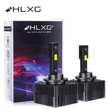 Hlxg-lâmpadas de led 12v, farol canbus para carro, lâmpada de alta qualidade, 6000 lm, estrutura rápida, d5s, d3s, d4s, d4r, d2s, d2r 2024 - compre barato