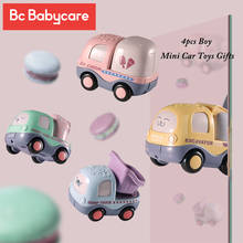 BC Babycare-coche móvil de juguete para niños, camión de bomberos, Taxi, modelo de ingeniería, Mini coches, regalo para 1-3 años, 4 unids/set/Set 2024 - compra barato