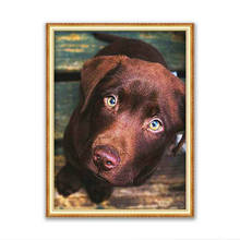 Animal Dog Dachshund DIY Cross Stitch Embroidery 11CT Kits Needlework Craft Set Cotton Thread Printed Canvas Home Decoration 2024 - buy cheap