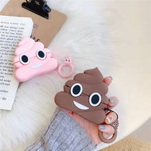 3D Cartoon Stool Bluetooth Earphone Case for Airpods Pro Cute Accessories Protective Cover for AirPods 1 2 3 Silicone Ring Strap 2024 - buy cheap