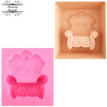 DIY sofa chair shape silicone mold cake decoration tool fudge Chocolate Mold kitchen baking mold 2024 - buy cheap