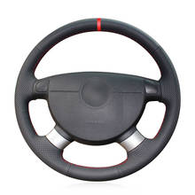 Black Artificial Leather Steering Wheel Cover for Chevrolet Lova 2006-2010 Chevrolet Aveo Buick Excelle Daewoo Gentra 2013-2015 2024 - buy cheap