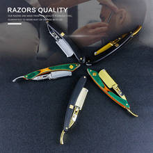 Manual Shaver Men Shaving Razor Professional Barber Hair Cutting Razor Beard Hair Removal Razor Holder Folding Shaving Knife 2024 - buy cheap