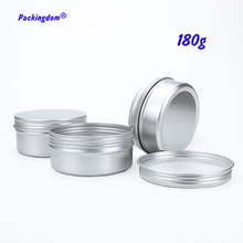 50pcs Refill Cream Jar Cosmetic Container Lip Balm Aluminum Tin Empty Containers Nail Art Metal Tea Storage Pot Thread Lids 180g 2024 - buy cheap