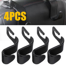 4pcs/lot Car Seat Back Headrest Hook Holder Plastic Vehicle Headrest Organizer Hanger Storage Hook for Bag Purse Cloth 2024 - buy cheap