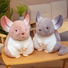 Muñeco de peluche de Chinchillas para niños, juguete suave de hámster, mascota, regalo de Navidad 2024 - compra barato