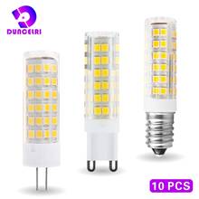 Lâmpada led, 10 lâmpadas led, g4, g9, e14, 3w, 4w, 5w, 7w, ac, 220v, troca, smd2835, 30w, 40w, 60w, luz de candelabro halógena 2024 - compre barato