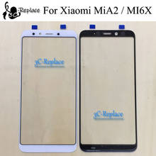 Cristal de pantalla táctil frontal para móvil, cristal exterior de repuesto, sin Cable, negro/blanco, 6,0 pulgadas, para Xiaomi Mi A2 MIA2/Xiaomi MI 6X MI6X 2024 - compra barato