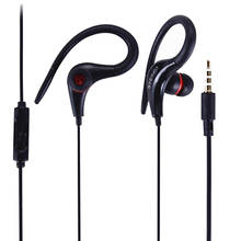 3.5mm Ear Hook Stereo Earphone Sport Running Headset Earbuds Bass Earphones With Mic For iPhone for Samsung 2024 - buy cheap