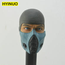 1/6 escala máscara removível misterioso ninja morte stare edição cabeça esculpir headplay para 12 "figura de ação acessórios do corpo 2024 - compre barato