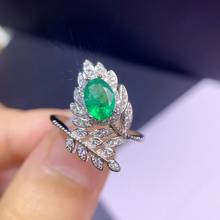 CoLife ювелирные изделия зеленое серебряное кольцо с изумрудом 5 мм * 7 мм кольцо с натуральным изумрудом для вечерние 925 серебряные ювелирные и... 2024 - купить недорого