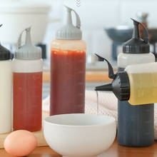 Frasco de molho para cozinha dispensar mel, de plástico para apertar, de óleo, para tempero de cozinha 2024 - compre barato